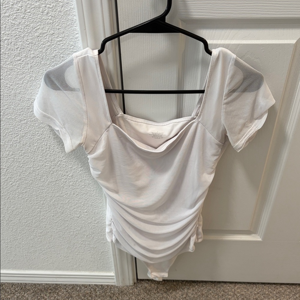 Elegant White Women's Bodysuit